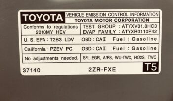 2010 Toyota Prius P full