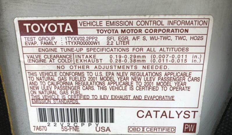 2001 Toyota Camry Natural Gas LE full